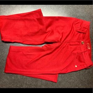 Red size 8 girls pants